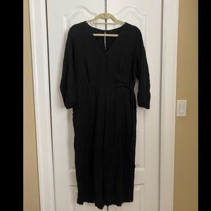 Old navy black linen jumpsuit
